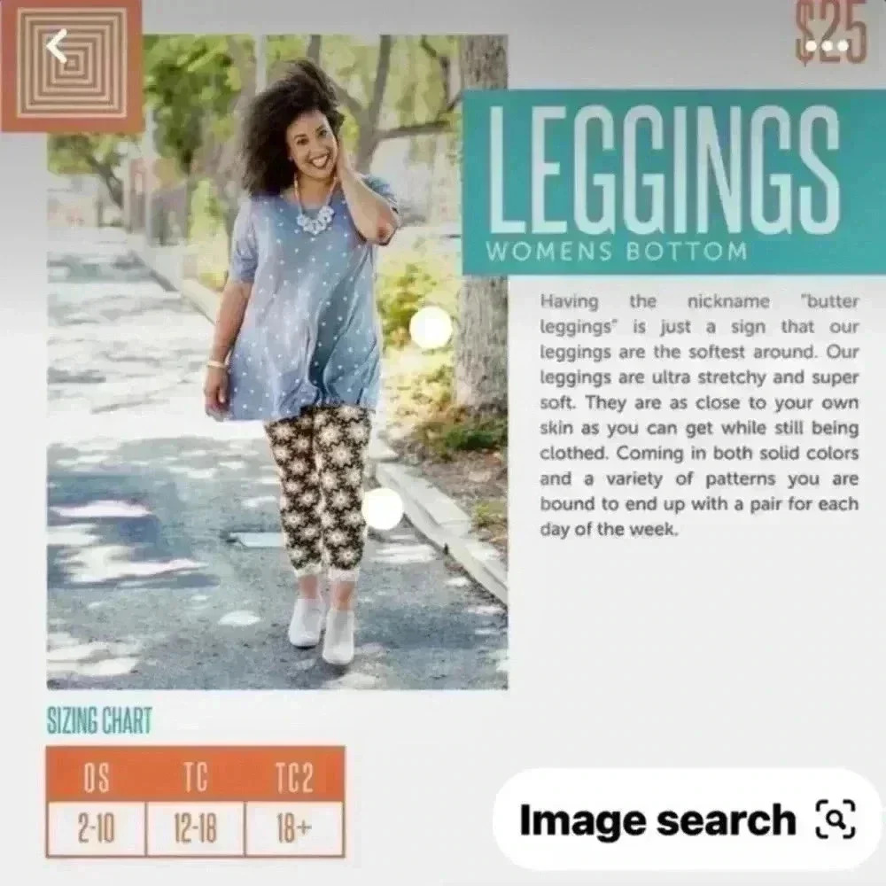 Lularoe TC nautical anchor leggings. From ex retailer closet. Worn 2X. - Picture 5 of 5